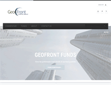 Tablet Screenshot of geofrontcapital.com
